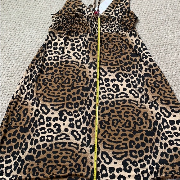 NEW LOVE leopard nightie, bathing suit cover MED - Picture 10 of 12